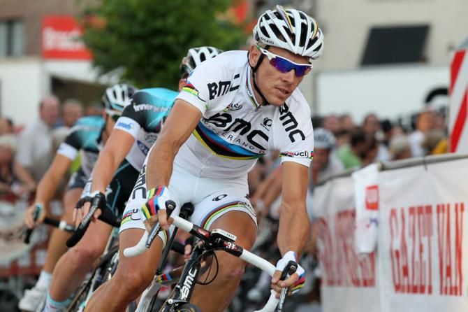 Philippe Gilbert (BMC) in action in Herentals