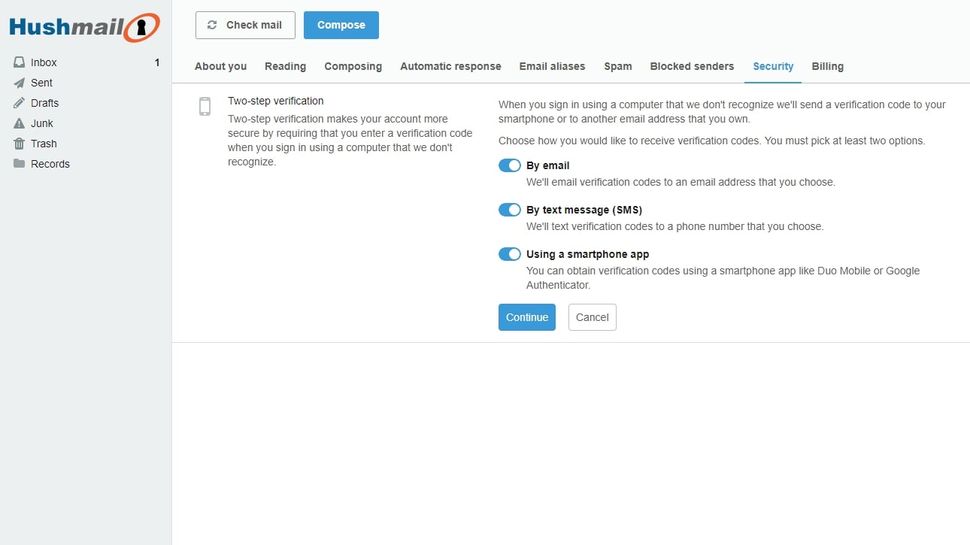 Hushmail secure email review TechRadar