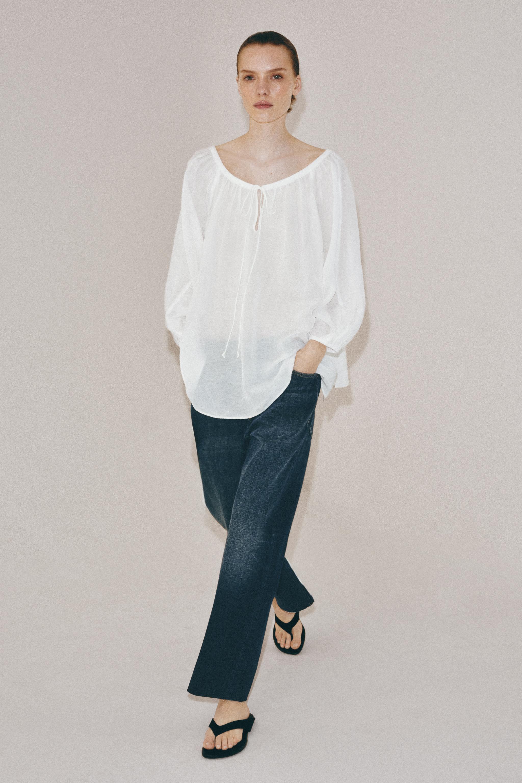 Zw Collection Linen Blouse