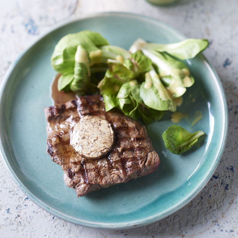Steak with Porcini Butter 