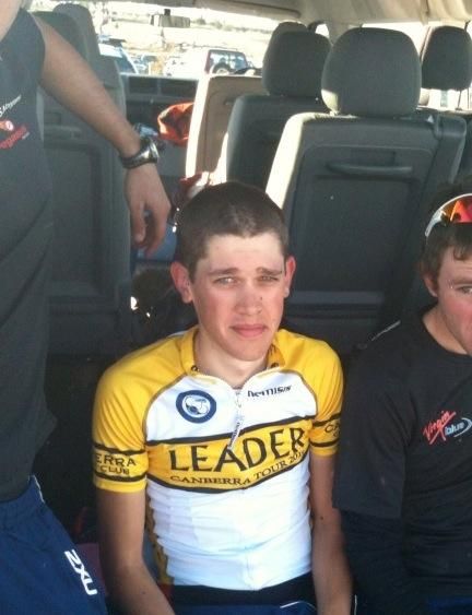 Ben Dyball (Virgin Blue-RBS Morgans) was exhausted after a busy day defending his leader&rsquo;s jersey.