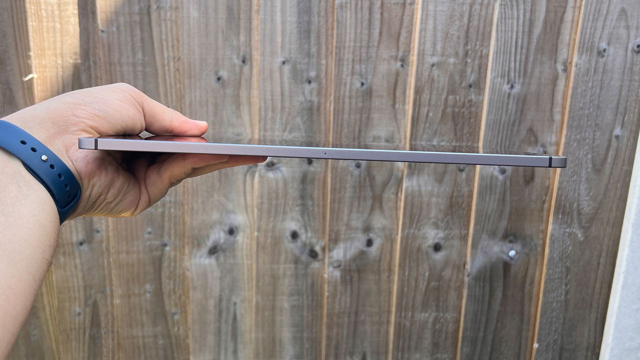 Side of iPad Pro M1 showing ports
