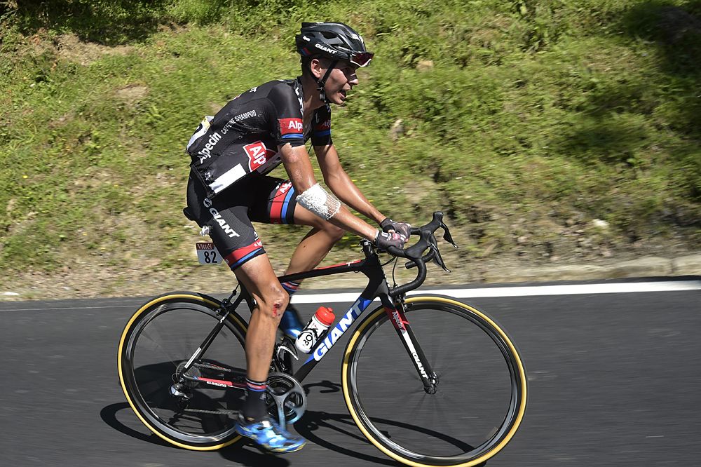 Giant-Alpecin's Warren Barguil was 15th in La Pierre-Sant-Martin