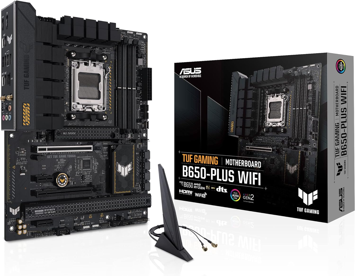 Asus TUF Gaming B650-Plus Wi-Fi on a white background