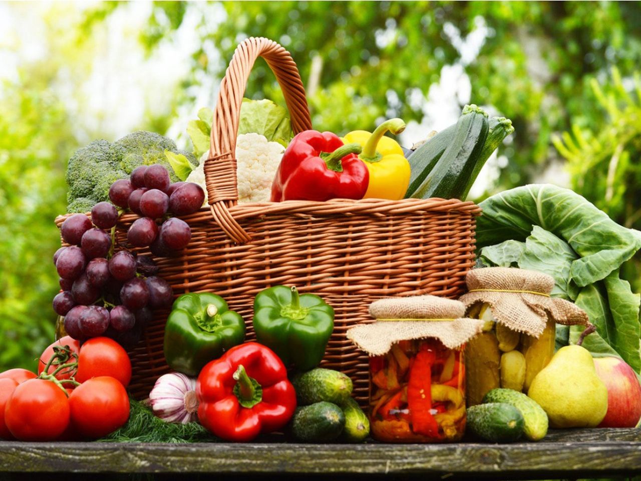 Variety of Fruits and Vegetables