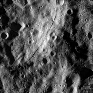 Saturn Moon Rhea's Surface