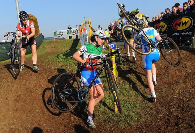 Italian champion Evan Lechner in the second chase group