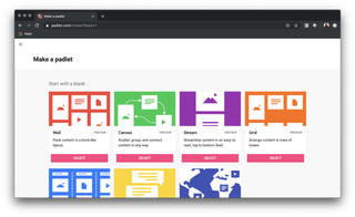 Screenshot: Make a Padlet