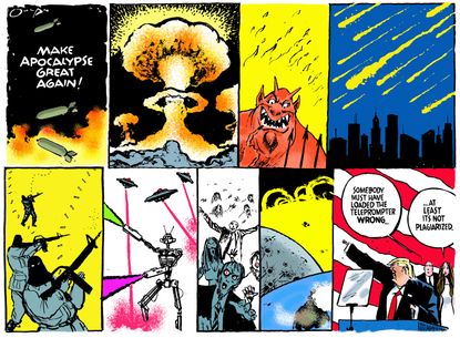 Editorial cartoon U.S. Donald Trump apocalypse GOP