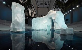 The catwalk was housed in a hermetically sealed ‘glacier’ box in subzero temperatures