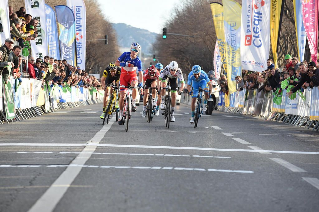 Arthur Vichot (FDJ) starts his victory celebration