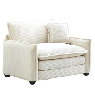 Comfortable Single Deep Seat Sofa With One Pillow, Suitable For Living Room And Bedroom, Club Multiple Occasions