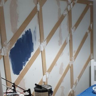 diy wall panelling makeover of bedroom