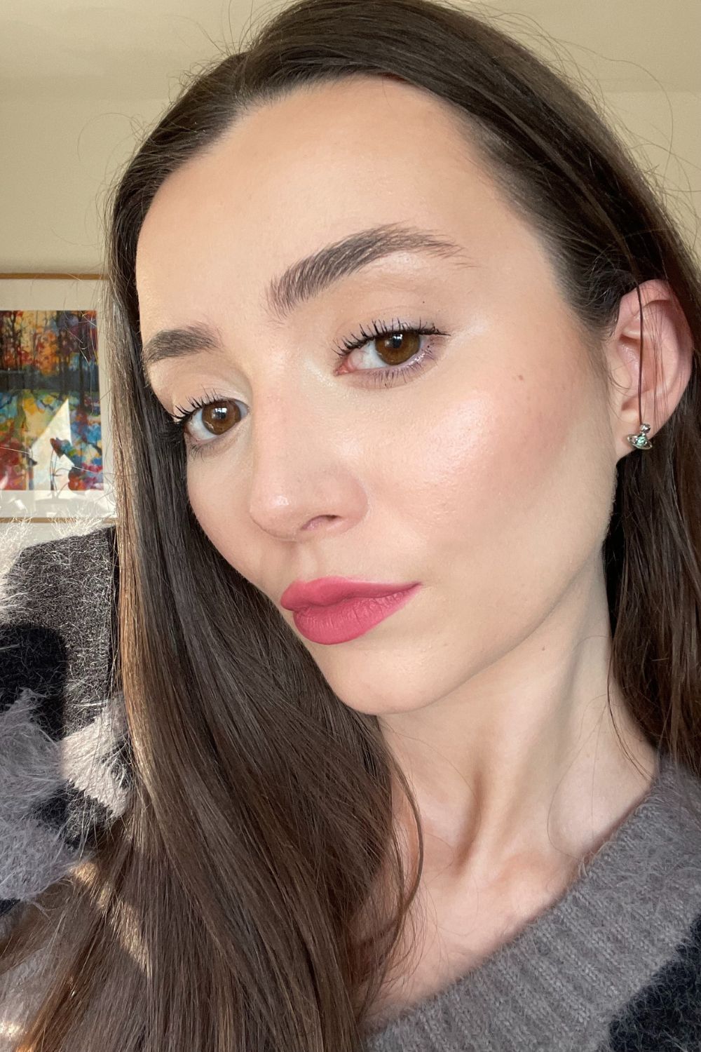 Fashion's Digest Trainee Writer, Dionne Brighton, after applying Giorgio Armani Luminous Silk Foundation