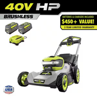 RYOBI 40V HP Brushless 21 in. Cordless Battery Walk Behind Multi-Blade Self-Propelled Mower | was $699, now $599 at Home Depot (save $100)