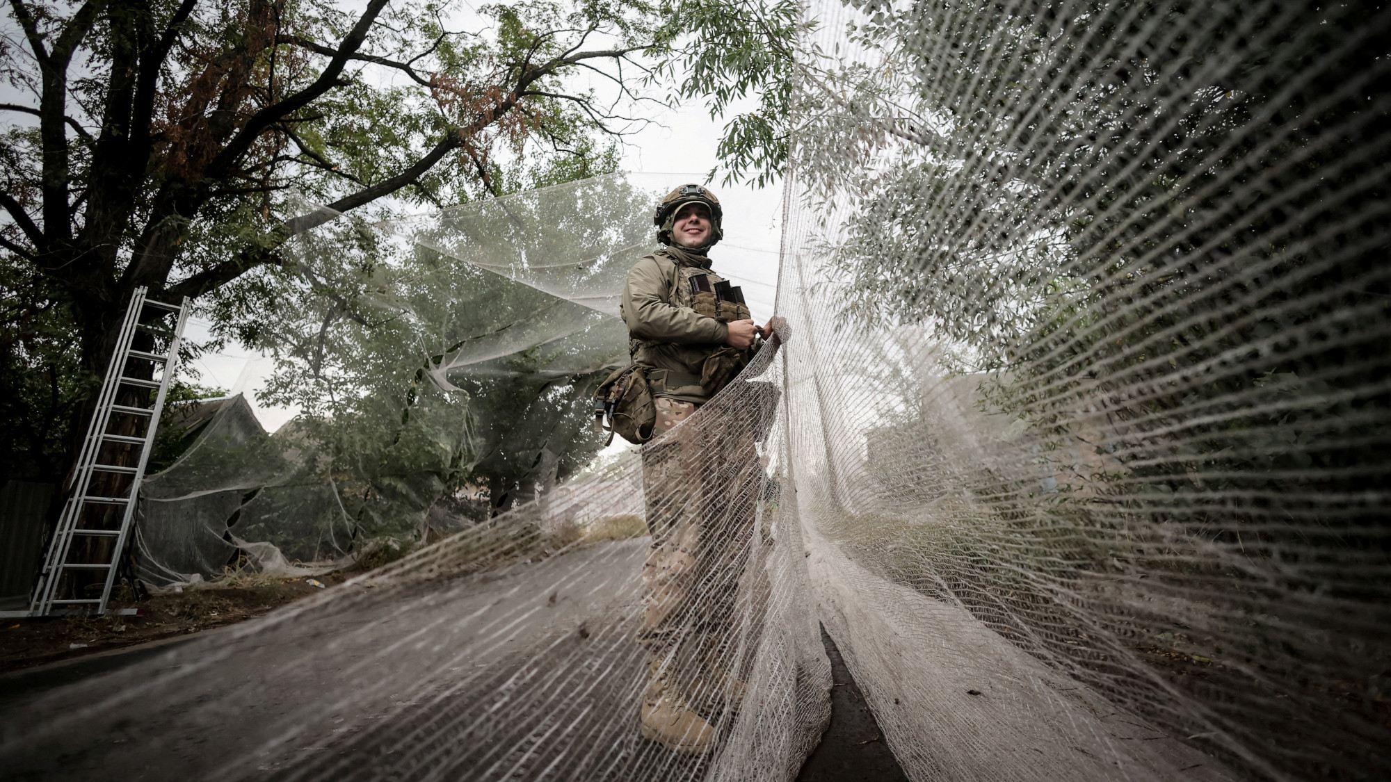 A Ukrainian serviceman