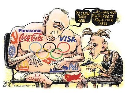 Political cartoon Putin Ukraine
