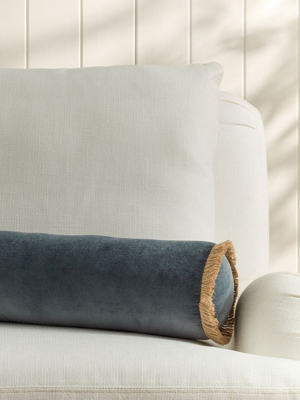 Everywhere Velvet With Fringe Bolster