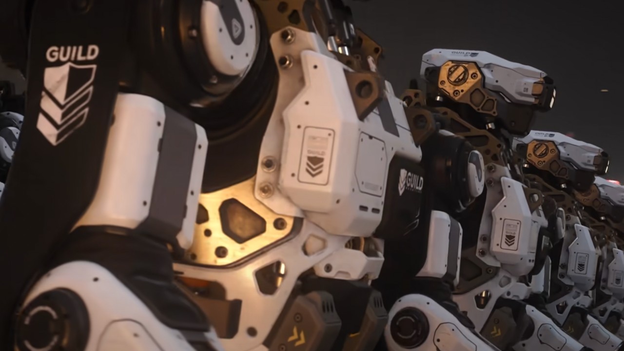 a group of robo soldiers