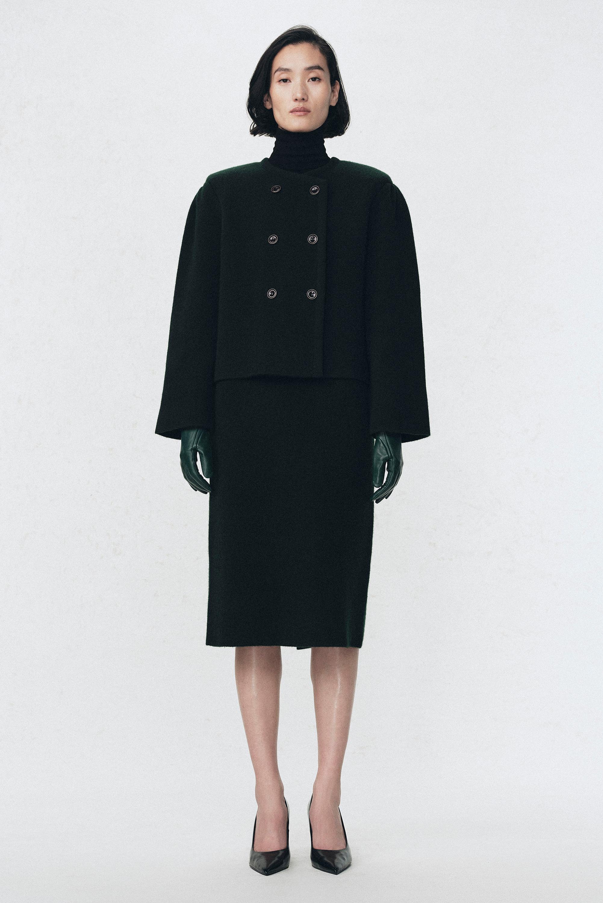 100% Wool Midi Skirt Soshiotsuki X Zara