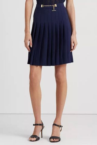 Lauren Ralph Lauren Pleated Georgette Skirt