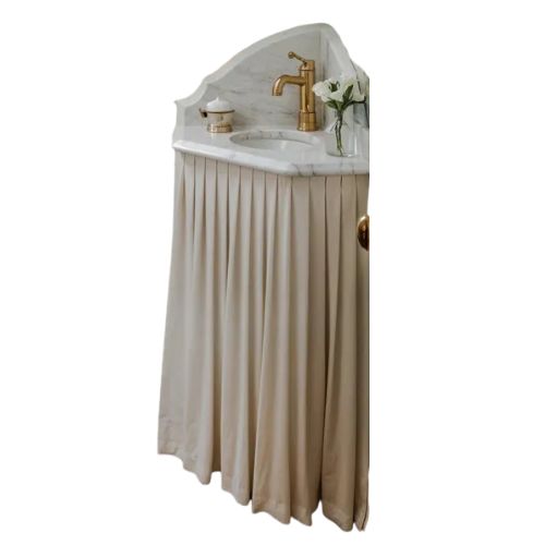 Etsy, Custom-Size Bathroom Sink Skirt