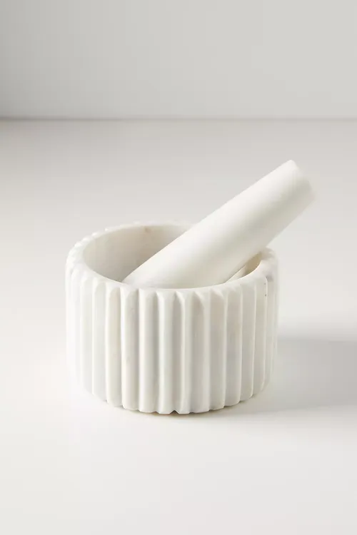 Marble Mortar and Pestle Set