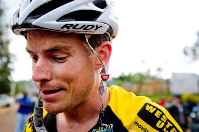 Stage winner Darren Lill (South Africa National Team) at the end of stage 7