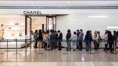 A queue outside a Chanel shop in Shanghai 