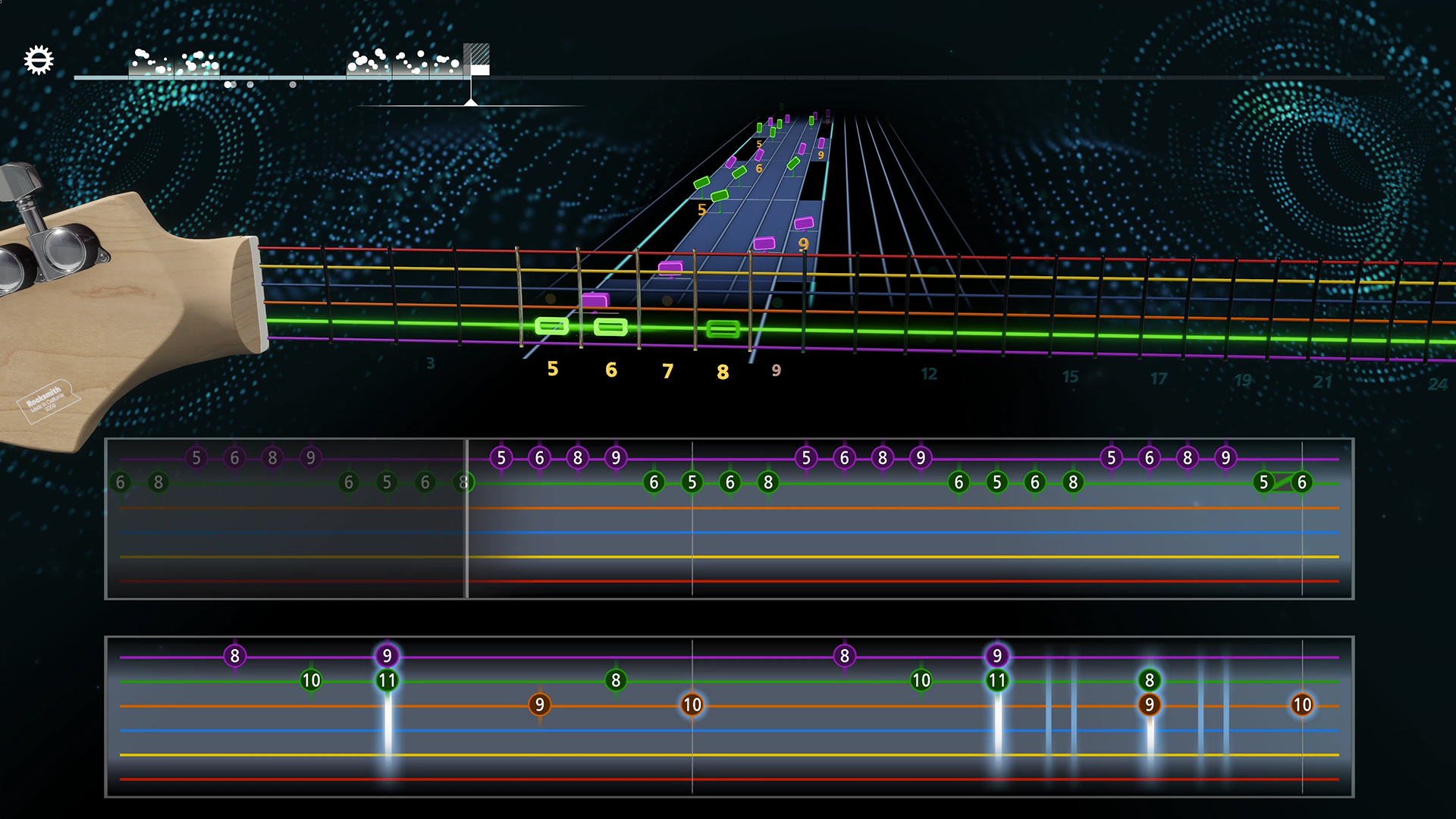 Rocksmith+ screen