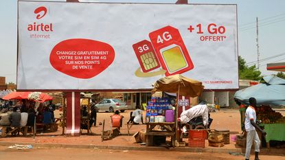 Airtel Africa billboard in Chad