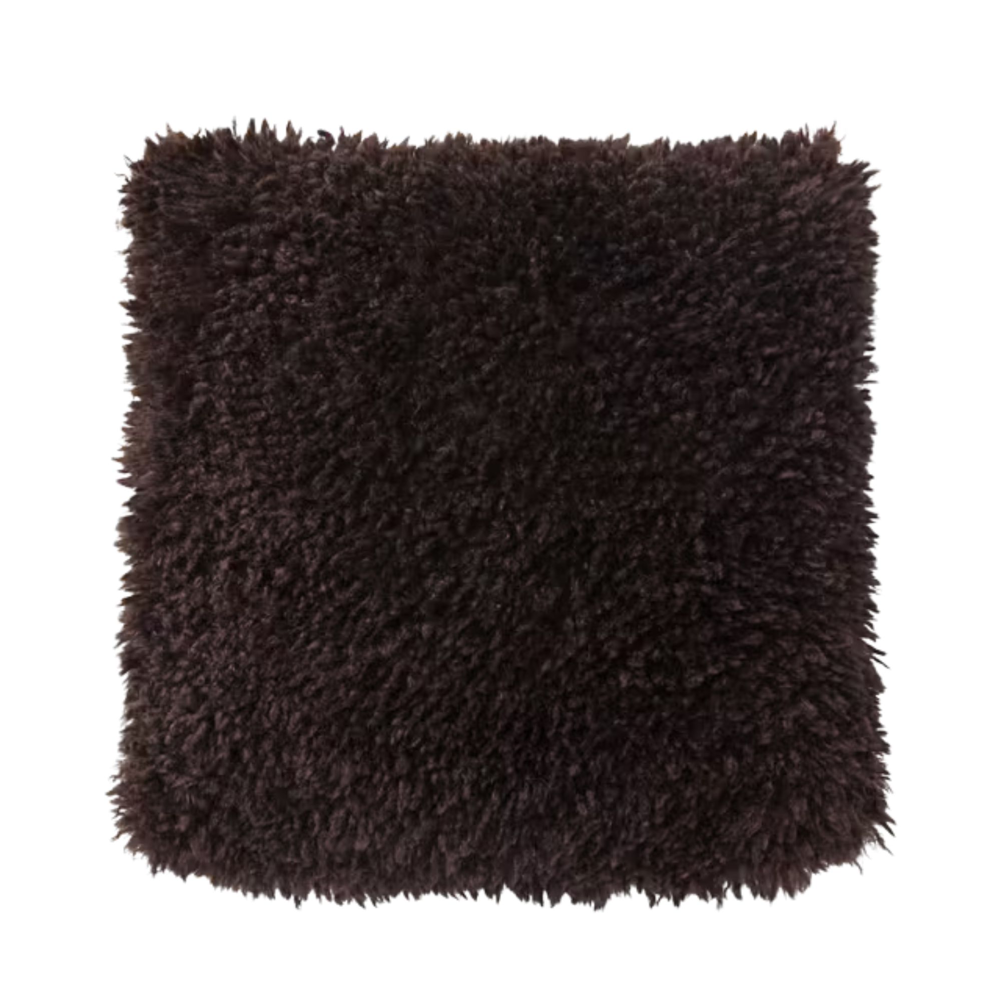 John Lewis, Curly Faux Fur Cushion in Cocoa