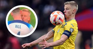 Arsenal and Ukraine star Oleksandr Zinchenko controls the ball during the UEFA Euro 2024 group C qualification football match between England and Ukraine at Wembley Stadium in London on March 26, 2023.