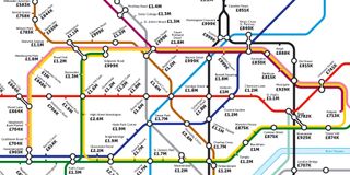 Average London house prices