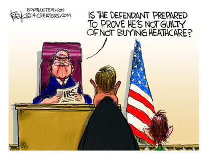 Political cartoon IRS ObamaCare