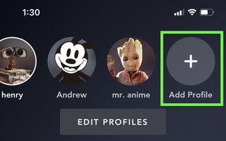 Disney Plus add profiles