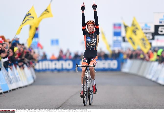Wout Van Aert wins the Koksijde World Cup