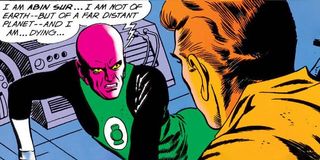 A dying Abin Sur recruits Hal Jordan dc comics