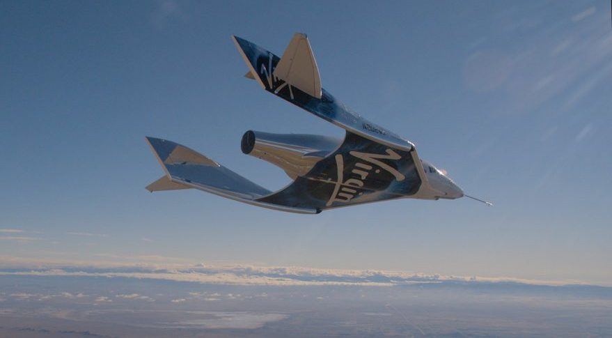 VSS Unity SpaceShipTwo glide flight