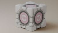 Companion Cube Steam Machine case mockup by Dbrand