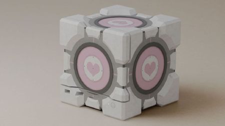 Companion Cube Steam Machine case mockup by Dbrand