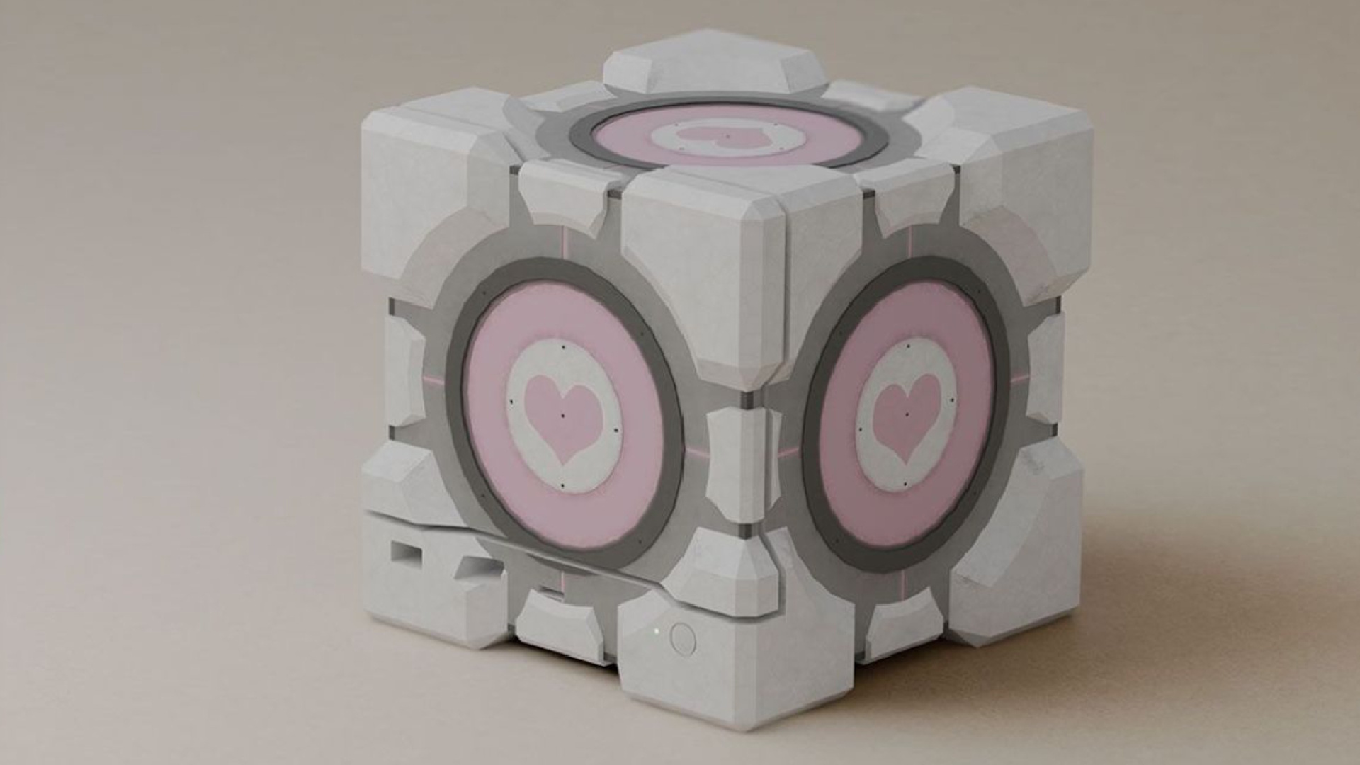 Companion Cube Steam Machine case mockup by Dbrand