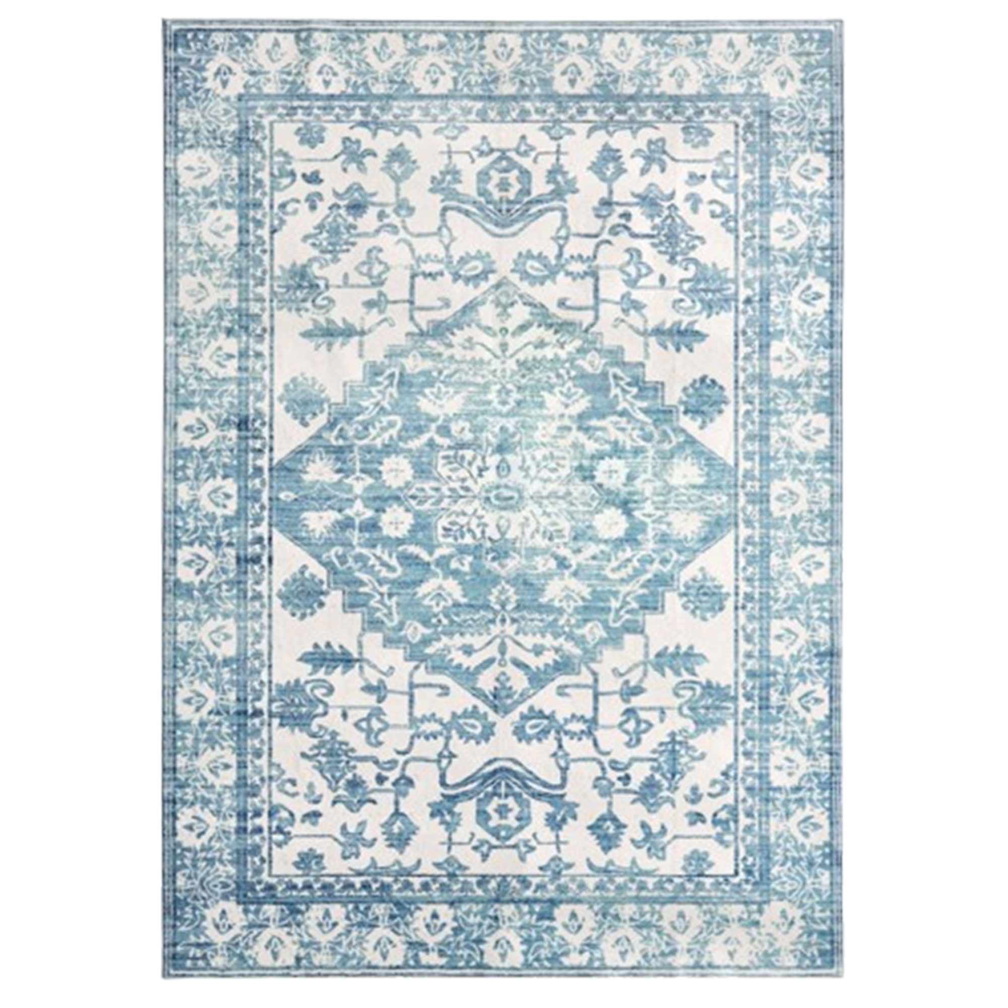 Blue and white perisan look rug