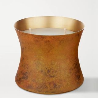 A weathered chrome candle from Net-A-Porter