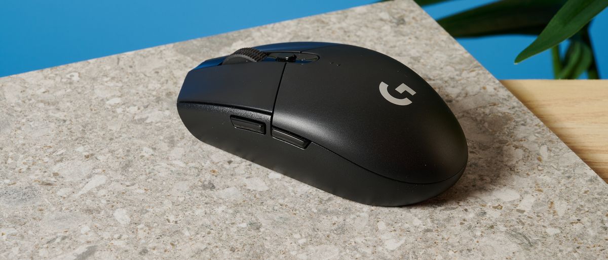 Photograph of the Logitech G305 Lightspeed wireless gaming mouse