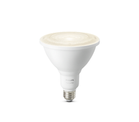 Philips Hue Single PAR38 Outdoor
Philips Hue's PAR38 floodlight bulbs are designed to light your driveway, garden, or patio. They work with Alexa, Google Assistant, and HomeKit, and are very bright, offering 1300 lumens and an adjustable white color temperature of 3000k.