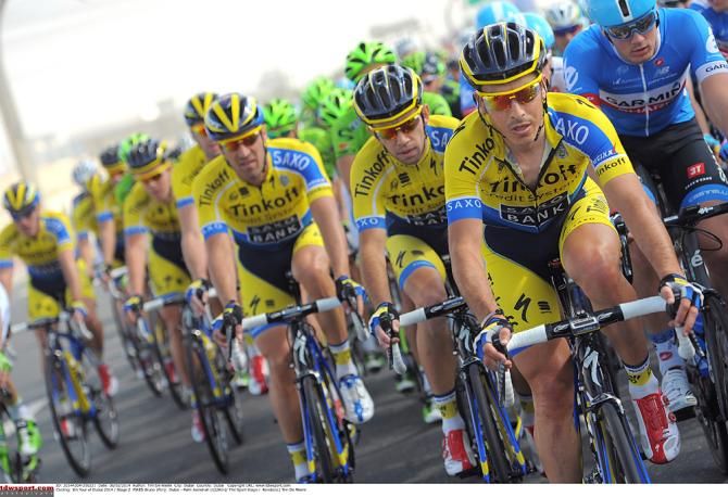 Tinkoff Saxo lined out together in Dubai