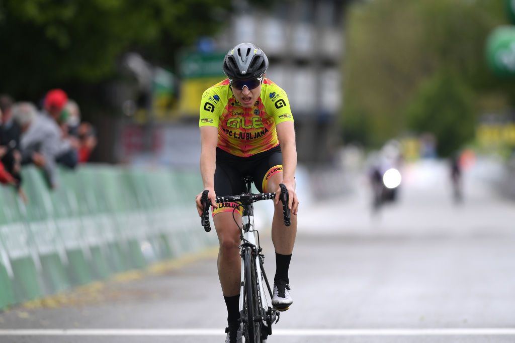 FRAUENFELD SWITZERLAND JUNE 05 Marlen Reusser of Switzerland and Ale Btc Ljubljana Team at arrival during the 1st Tour de Suisse Women 2021 Stage 1 a 1143km stage from Frauenfeld to Frauenfeld tourdesuisse tds tdswomen on June 05 2021 in Frauenfeld Switzerland Photo by Tim de WaeleGetty Images