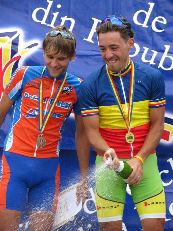Oleg Berdos (Cardin Brisot Bibanese) pops the lid on his celebrations.