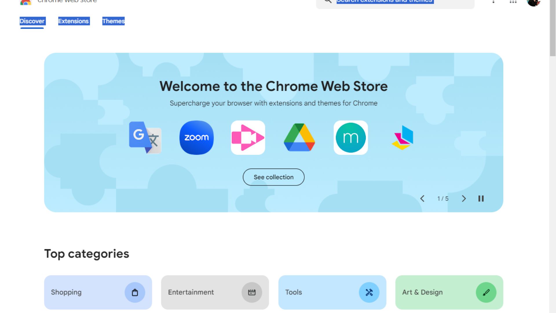La nueva Chrome Web Store de Google Chrome